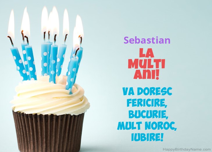 Felicitări pentru ziua de naștere a Sebastian
