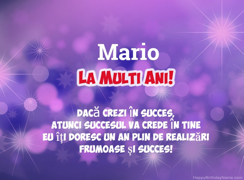 Imagini frumoase pentru mulți ani la Mario Imagini frumoase pentru mulți ani la Mario