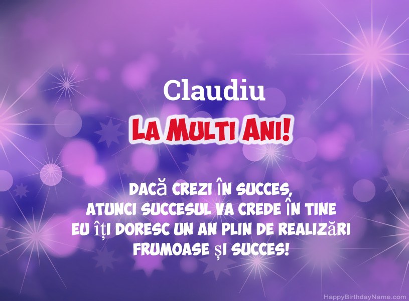 Imagini frumoase pentru mulți ani la Claudiu