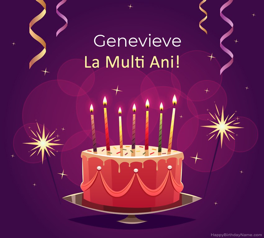 Felicitari haioase pentru pozele la multi ani Genevieve