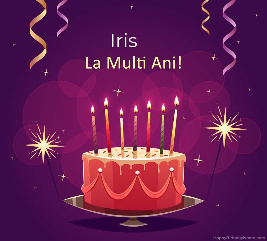 Felicitari haioase pentru pozele la multi ani Iris
