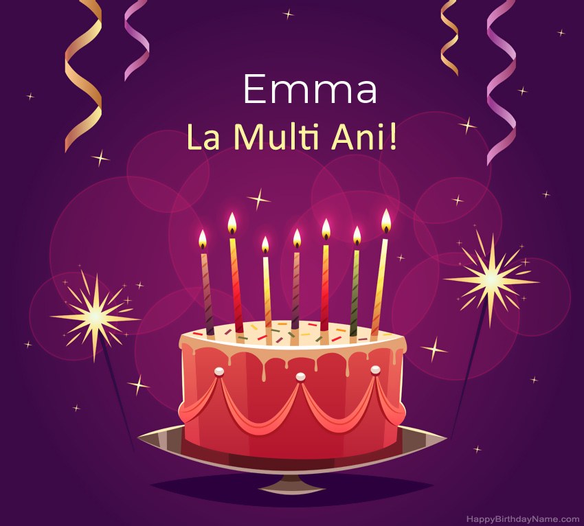 Felicitari haioase pentru pozele la multi ani Emma