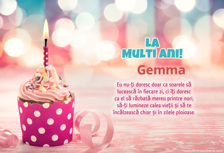 Descărcați gratuit cardul Happy Birthday Gemma