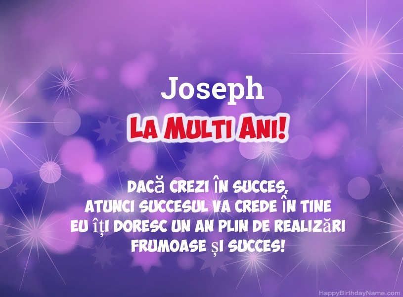 Imagini frumoase pentru mulți ani la Joseph Imagini frumoase pentru mulți ani la Joseph
