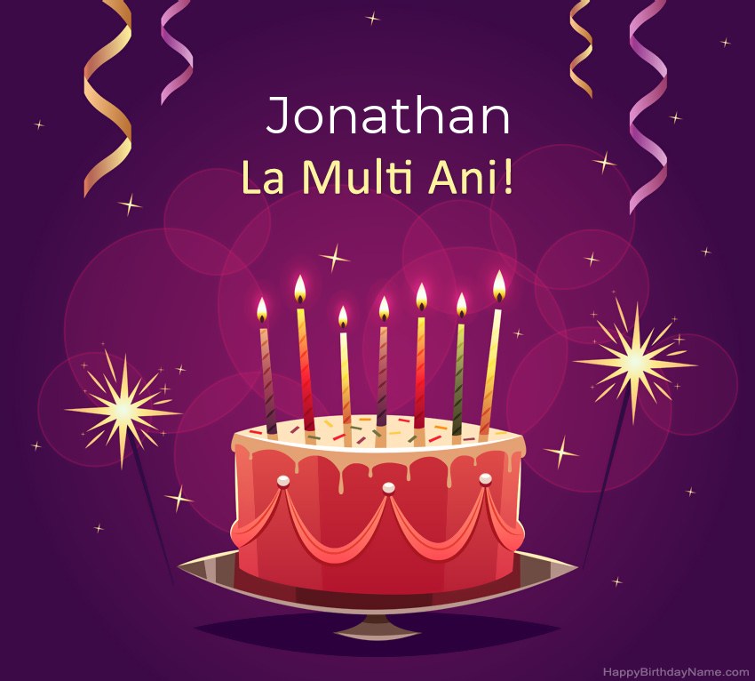 Felicitari haioase pentru pozele la multi ani Jonathan