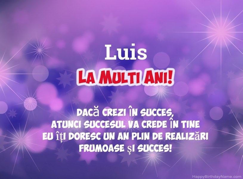 Imagini frumoase pentru mulți ani la Luis