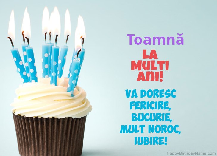 Felicitări pentru ziua de naștere a Toamnă