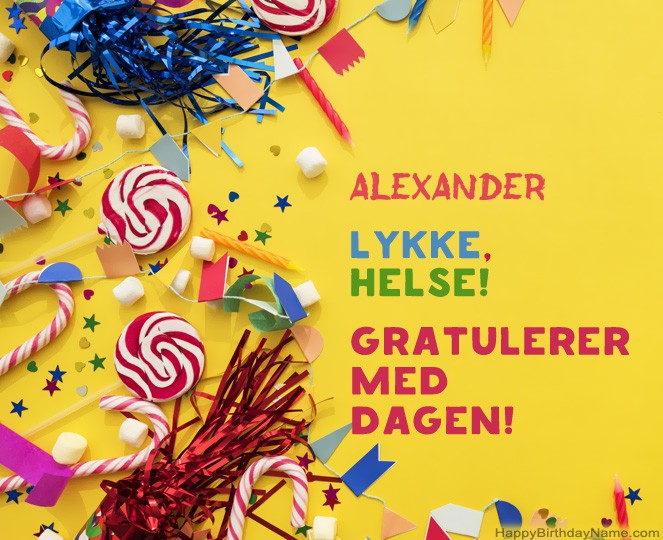 Gratulerer med fødselsdagen Alexander bildene