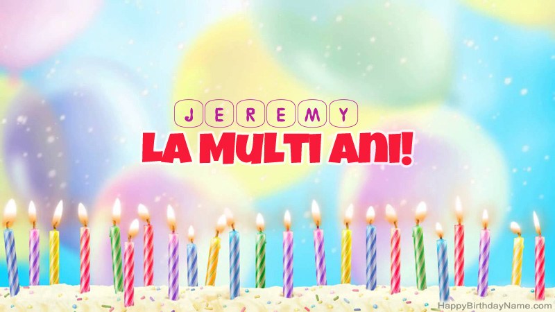 Cărți amuzante la mulți ani pentru Jeremy