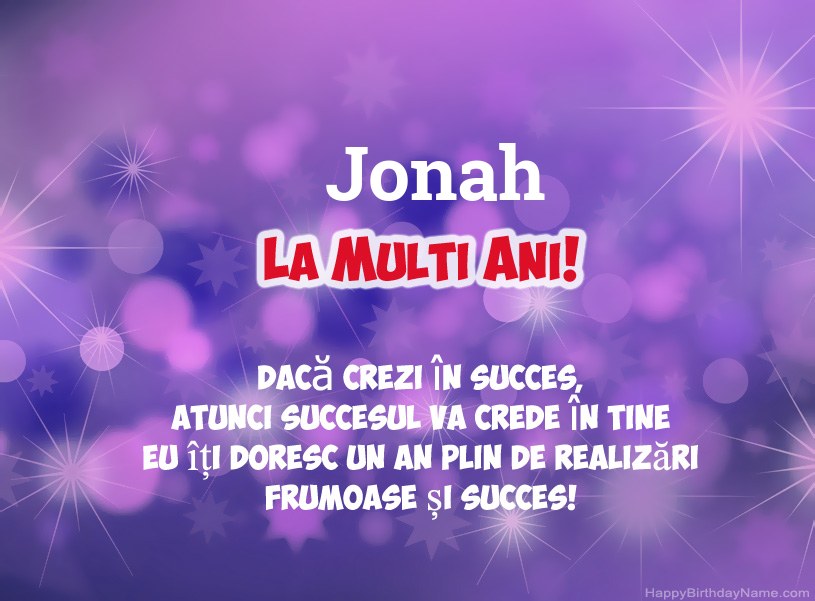 Imagini frumoase pentru mulți ani la Jonah