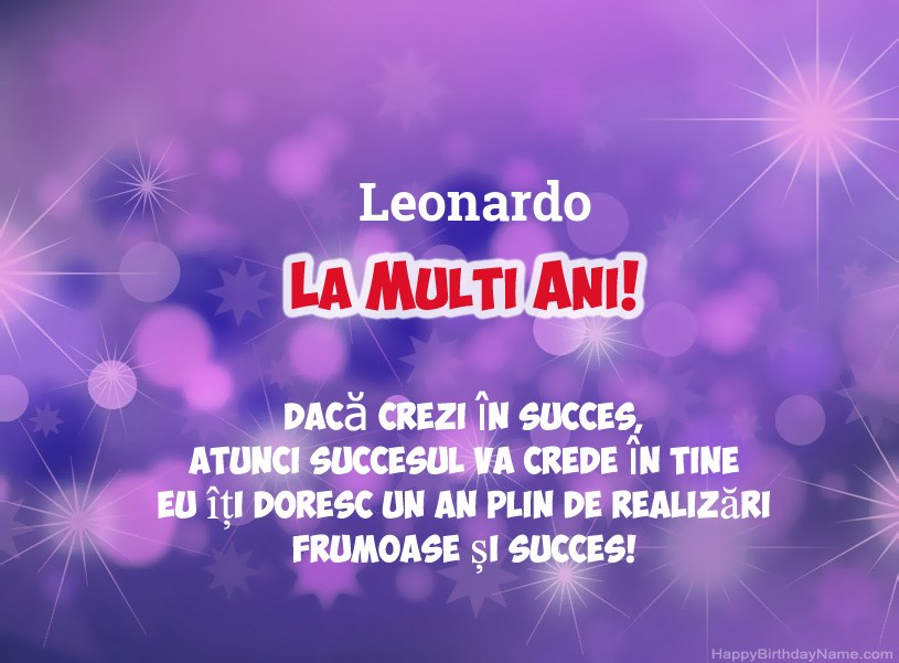 Imagini frumoase pentru mulți ani la Leonardo
