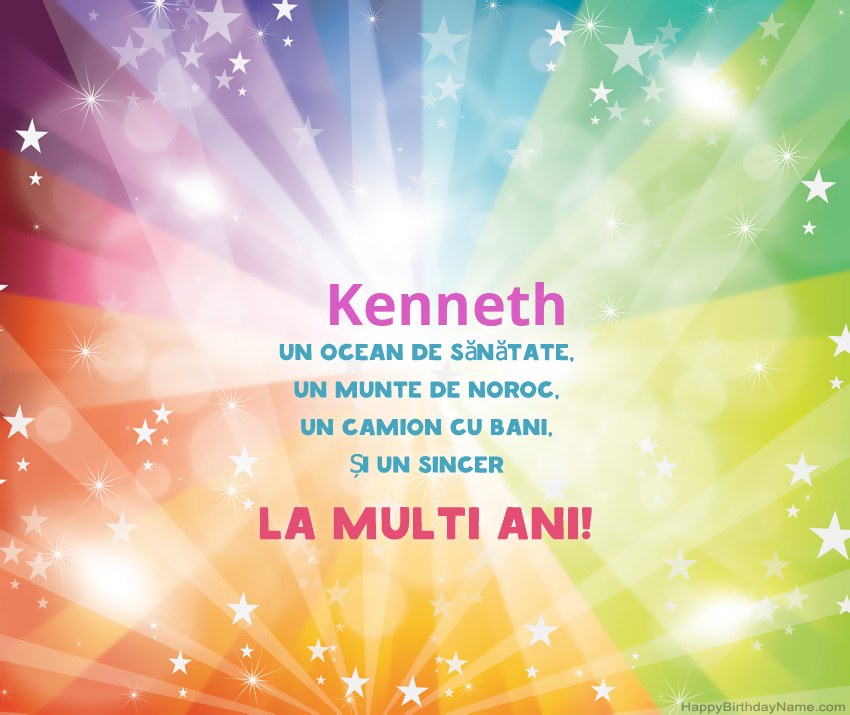 Carduri frumoase la mulți ani pentru Kenneth Carduri frumoase la mulți ani pentru Kenneth