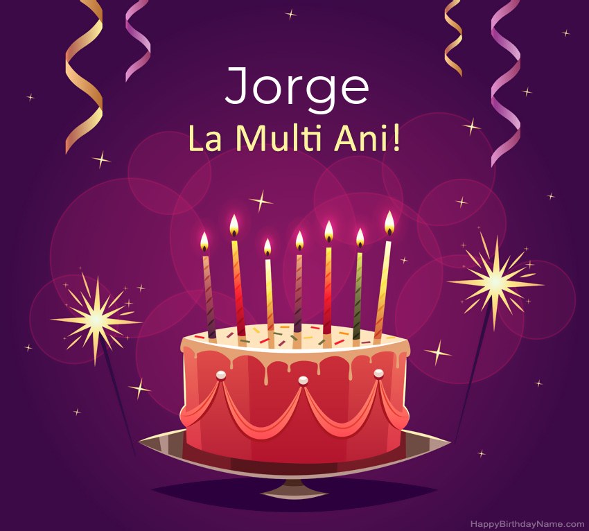 Felicitari haioase pentru pozele la multi ani Jorge