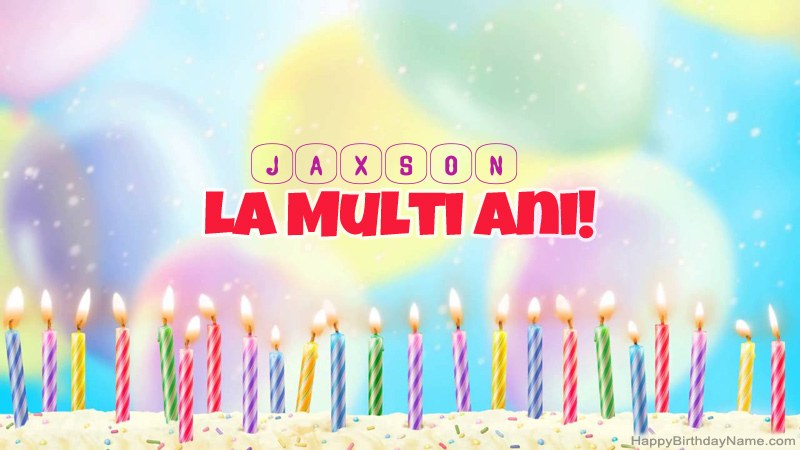 Cărți amuzante la mulți ani pentru Jaxson