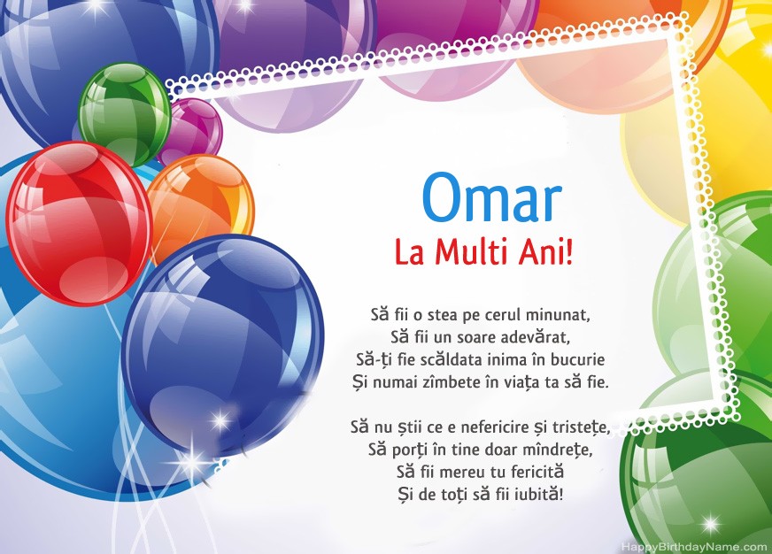La Multi ani Omar!