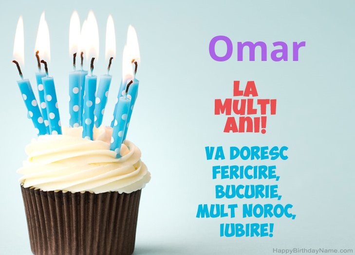 Felicitări pentru ziua de naștere a Omar