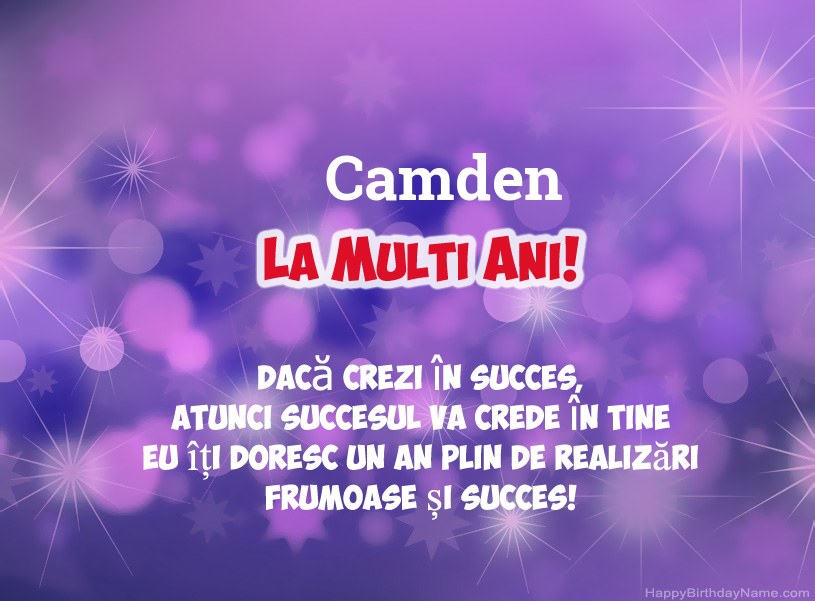 Imagini frumoase pentru mulți ani la Camden