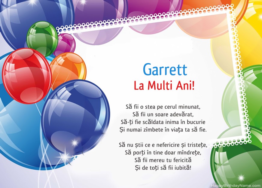 La Multi ani Garrett!