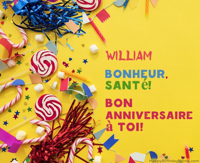 Joyeux Anniversaire William Des Images 25