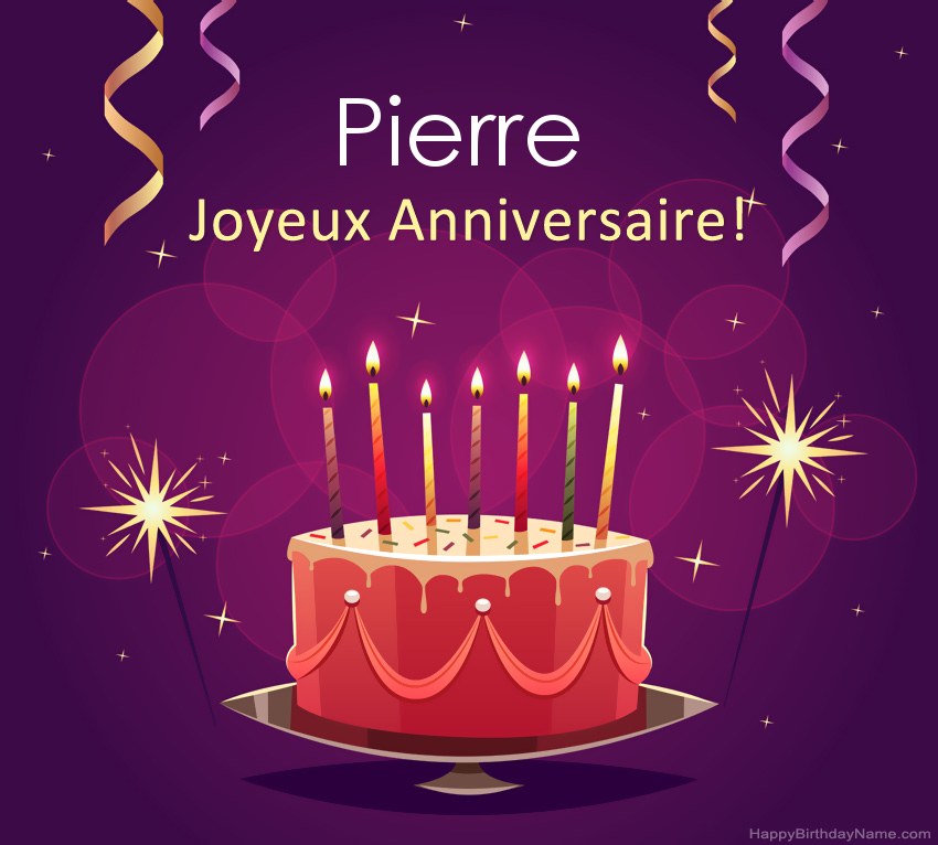 Salutations drôles pour les photos de joyeux anniversaire Pierre