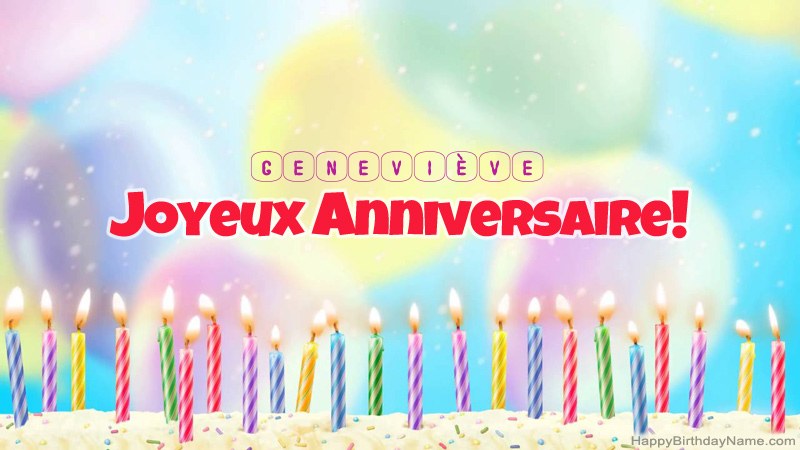 Joyeux Anniversaire Genevieve Des Images 25