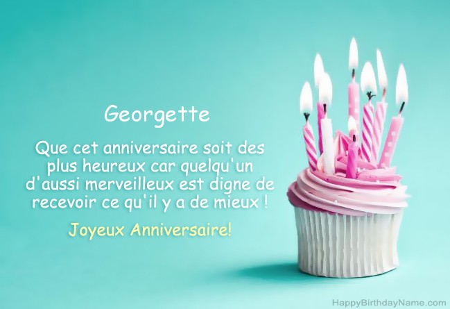 Télécharger photo pour Joyeux Anniversaire Georgette