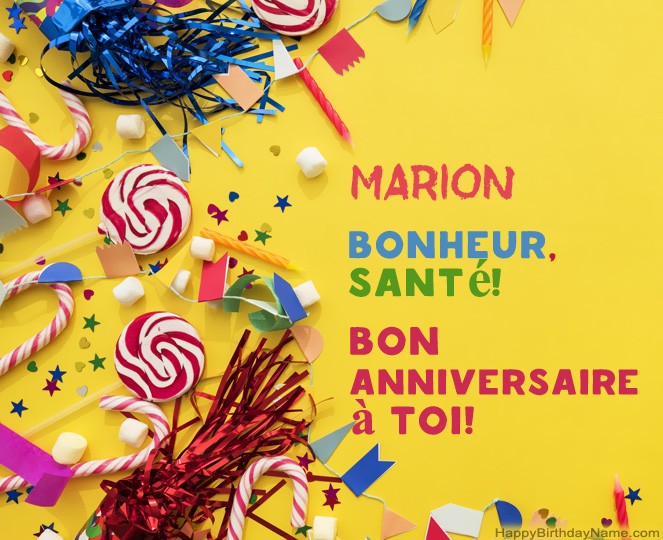 Joyeux Anniversaire Marion photos