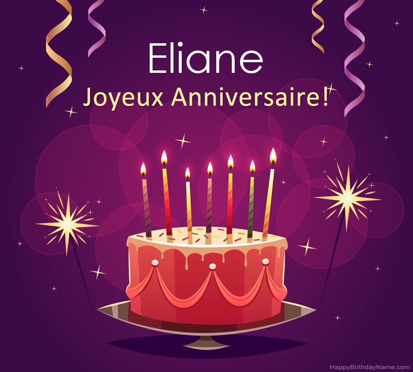 Salutations drôles pour les photos de joyeux anniversaire Eliane