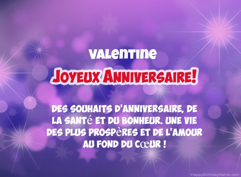 Belles images pour joyeux anniversaire de Valentine