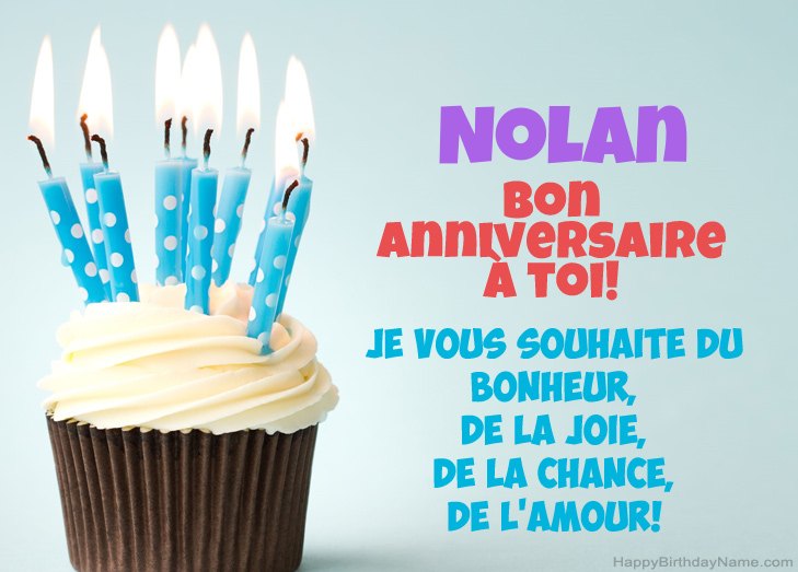 Félicitations pour le joyeux anniversaire de Nolan