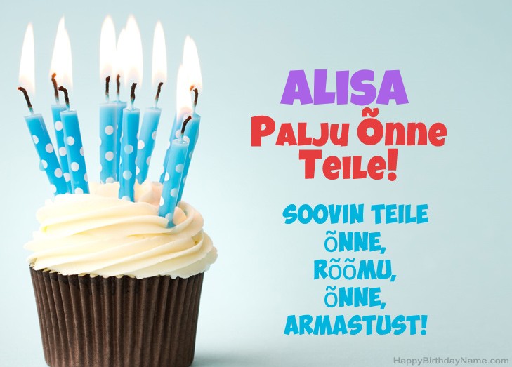Palju õnne Alisa Palju õnne Alisa