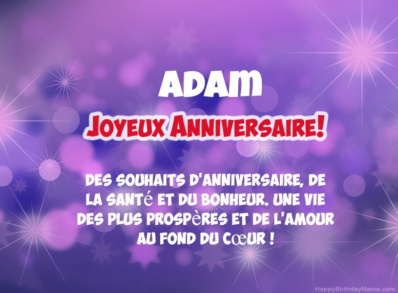 Belles images pour joyeux anniversaire de Adam
