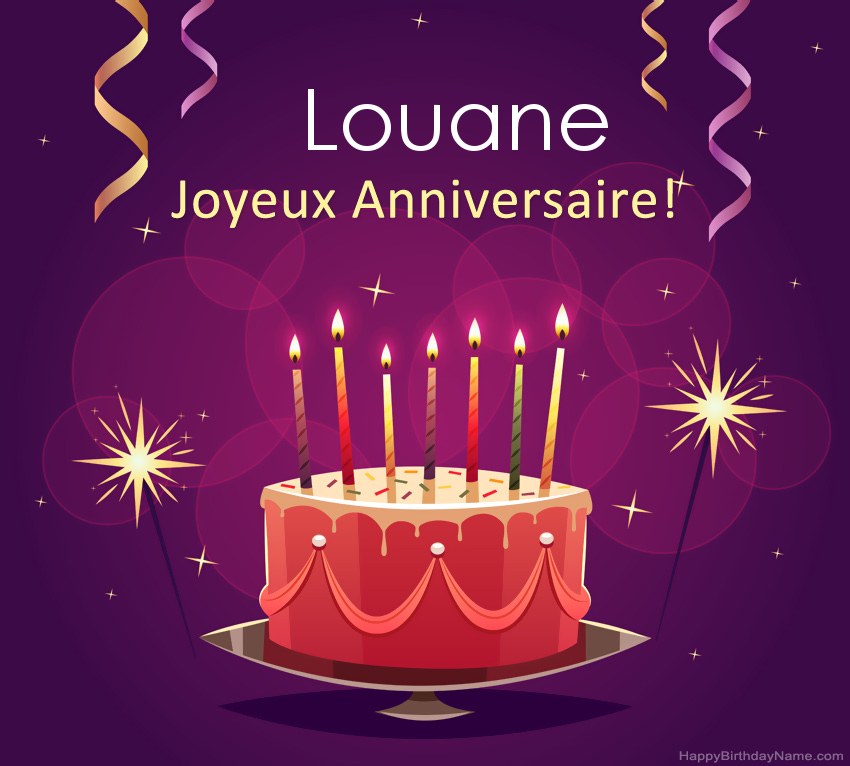 Salutations drôles pour les photos de joyeux anniversaire Louane