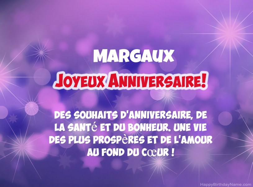 Belles images pour joyeux anniversaire de Margaux