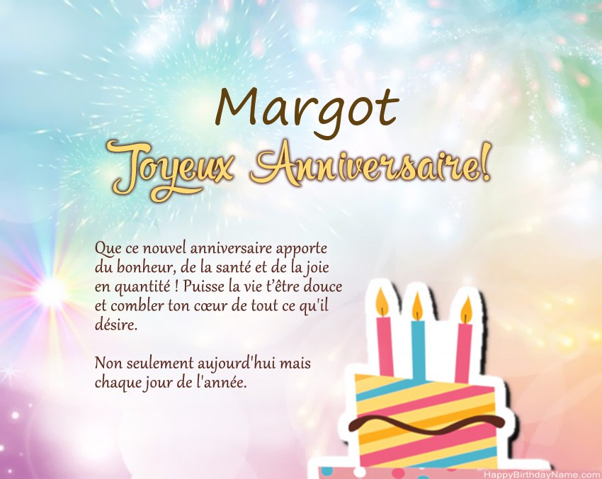 Joyeux anniversaire Margot en vers Joyeux anniversaire Margot en vers