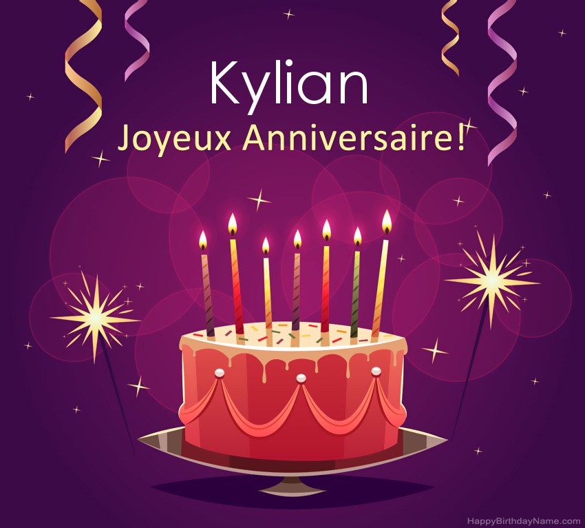 Salutations drôles pour les photos de joyeux anniversaire Kylian