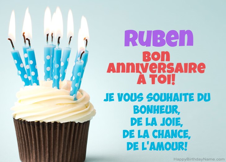 Félicitations pour le joyeux anniversaire de Ruben