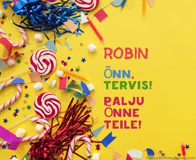 Palju õnne sünnipäeval Robin pildid