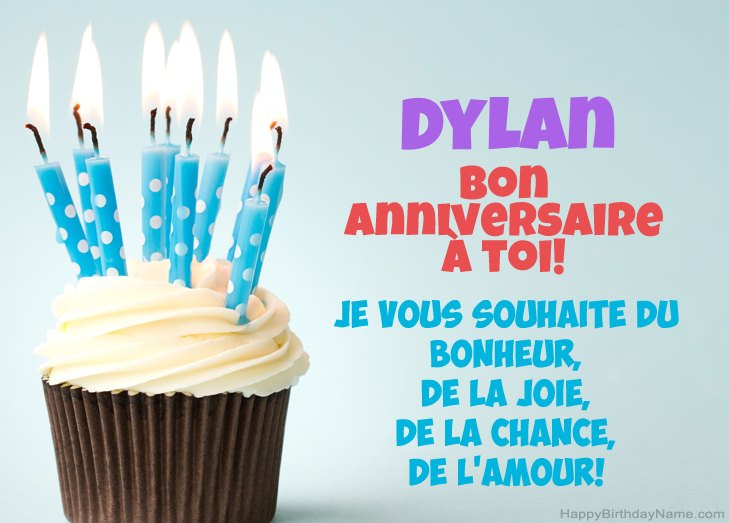 Félicitations pour le joyeux anniversaire de Dylan