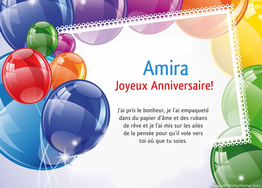 Joyeux Anniversaire Amira!