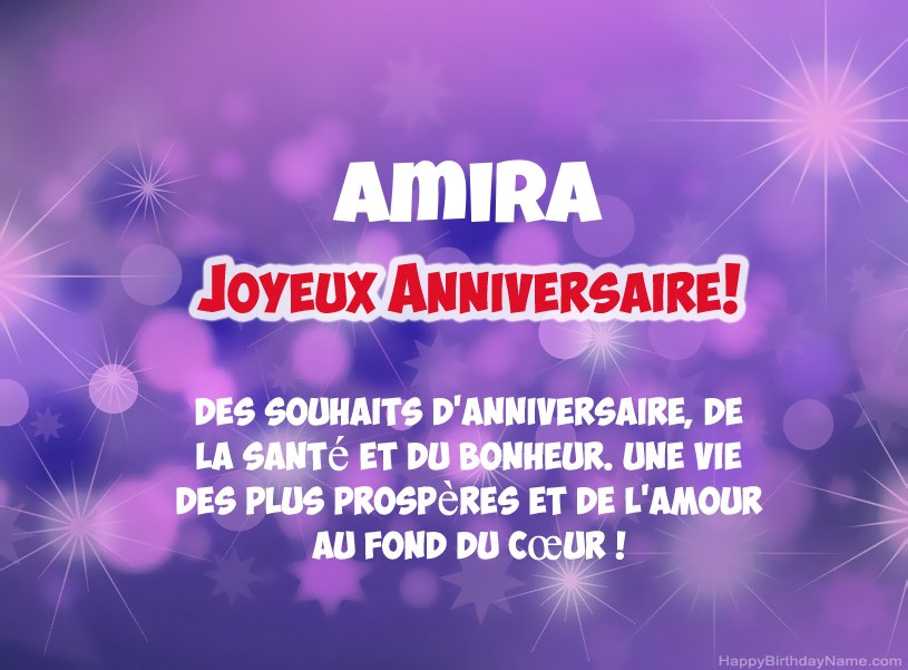 Belles images pour joyeux anniversaire de Amira