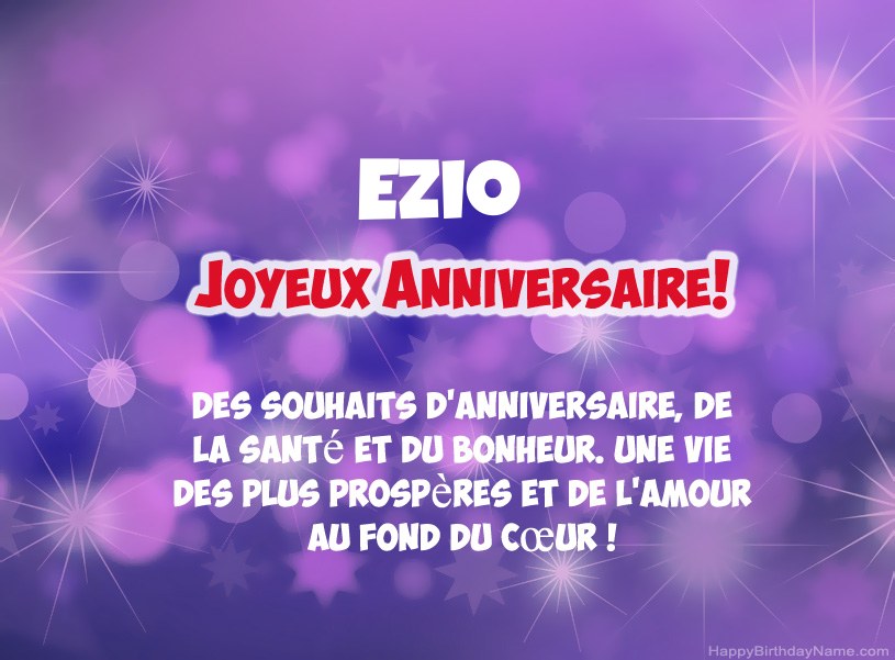 Belles images pour joyeux anniversaire de Ezio