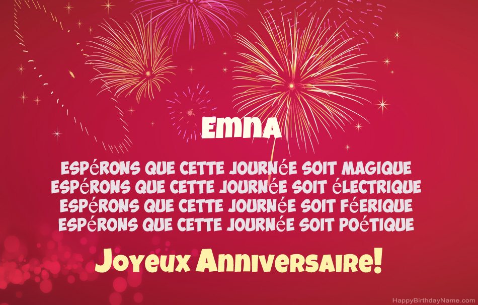 Joyeux anniversaire Emna, beaux poèmes