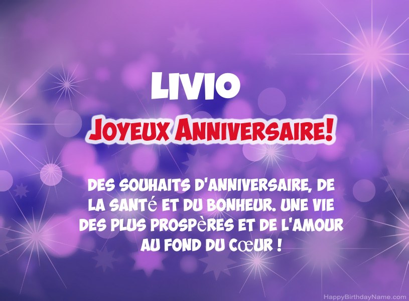 Belles images pour joyeux anniversaire de Livio