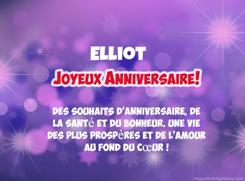Belles images pour joyeux anniversaire de Elliot