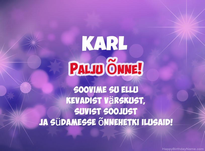 Ilusad pildid Karl