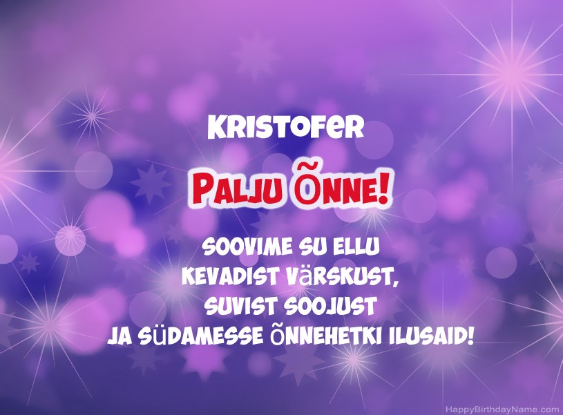 Ilusad pildid Kristofer Ilusad pildid Kristofer