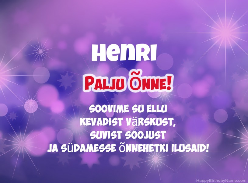 Ilusad pildid Henri Ilusad pildid Henri