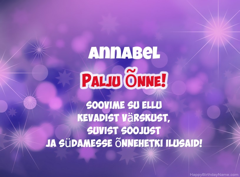 Ilusad pildid Annabel