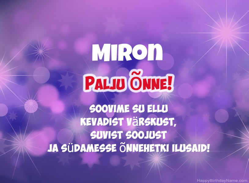 Ilusad pildid Miron